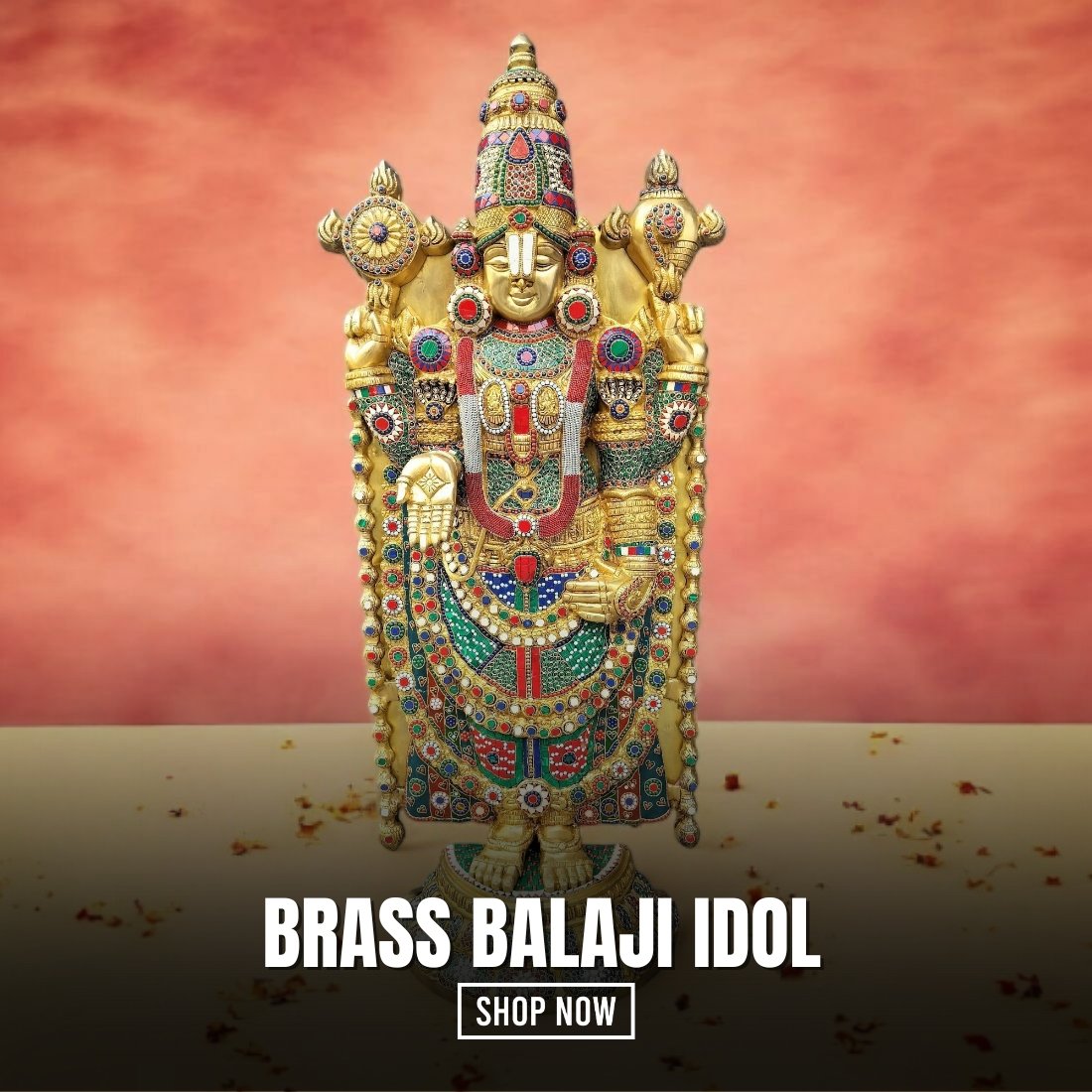 brass balaji idol