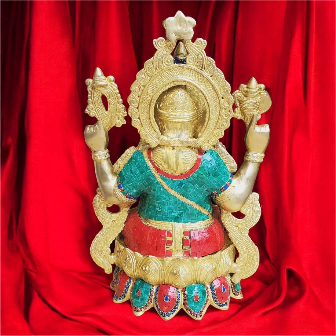 BRASS GANESHA IDOL HEIGHT 20 INCHES - Image 3