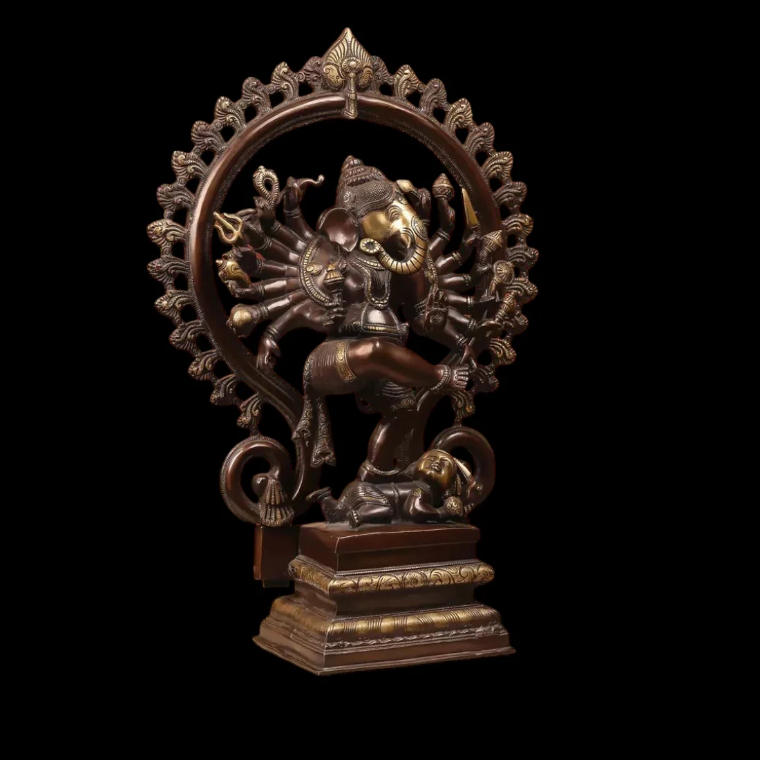 BRASS NATARAJA GANESHA IDOL HEIGHT 22 INCHES - Image 2