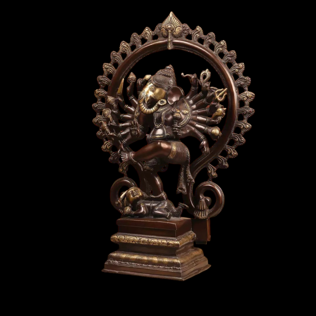 BRASS NATARAJA GANESHA IDOL HEIGHT 22 INCHES - Image 3