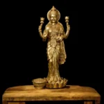BRASS GODDESS LAKSHMI IDOL HEIGHT 24 INCHES