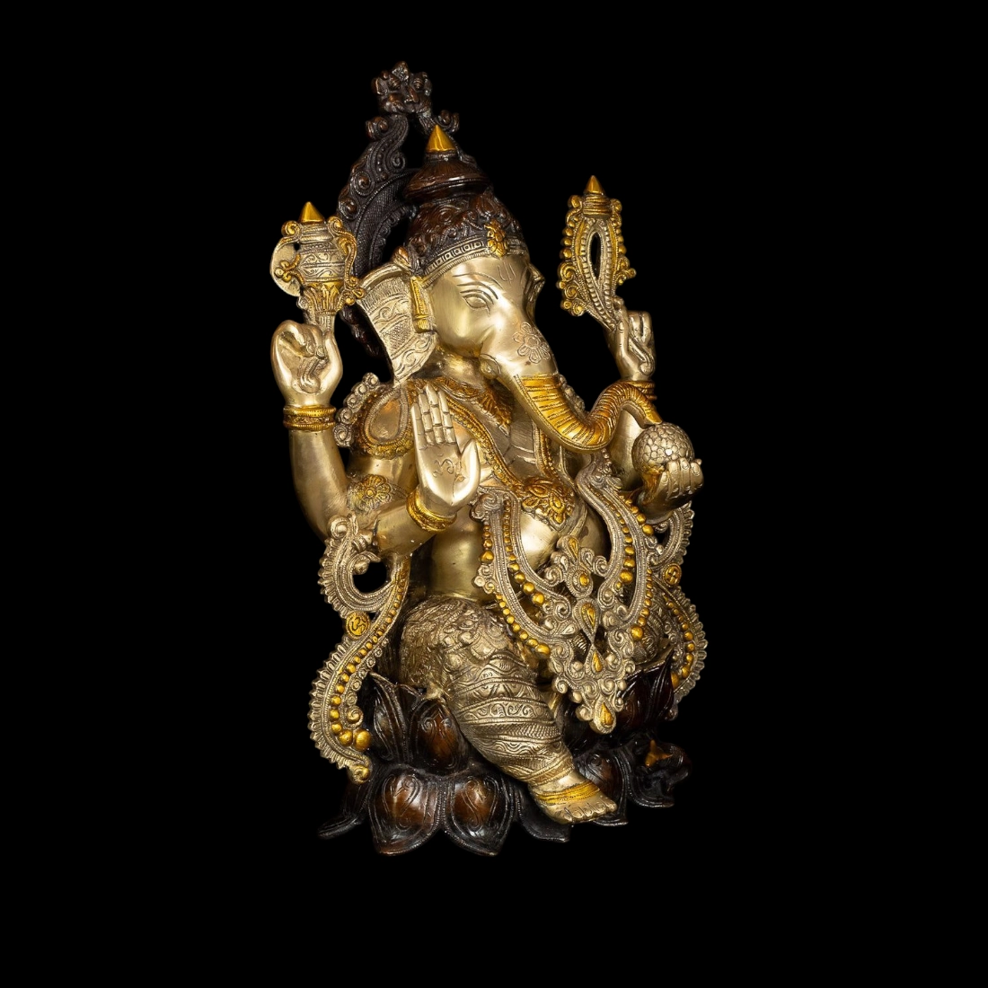 BRASS GANESHA IDOL HEIGHT 20 INCHES - Image 2