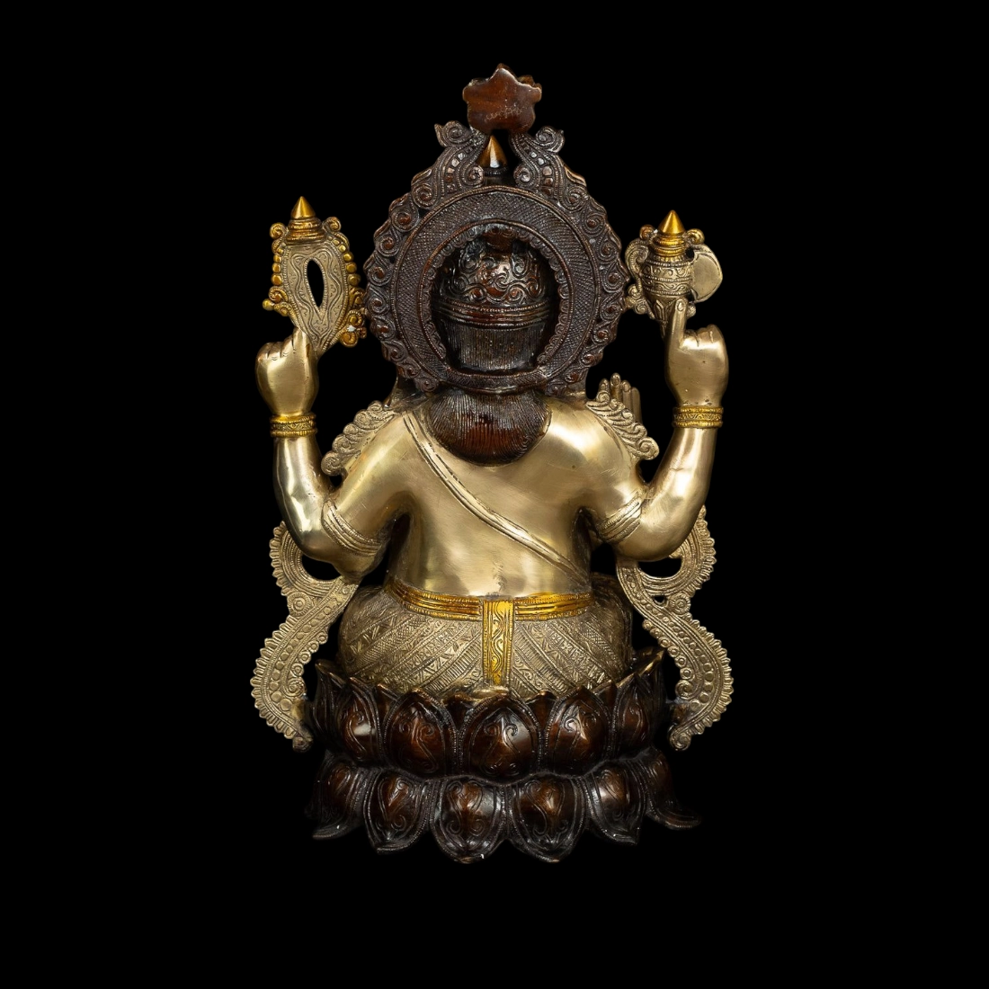 BRASS GANESHA IDOL HEIGHT 20 INCHES - Image 4
