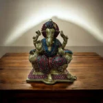 BRASS GANESHA IDOL HEIGHT 10 INCHES