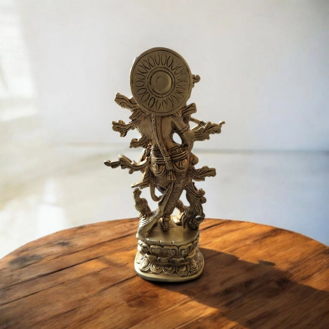 BRASS KRISHNA IDOL HEIGHT 12 INCHES - Image 4
