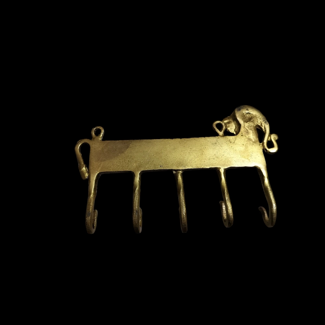 Brass Wall Hook, Key Hook for wall, Decorative Hooks, Key Hook Lion, Coat Hangers, Vintage Brass Wall Hook, towel hook holder, 5 Hooks, Keys - Image 4
