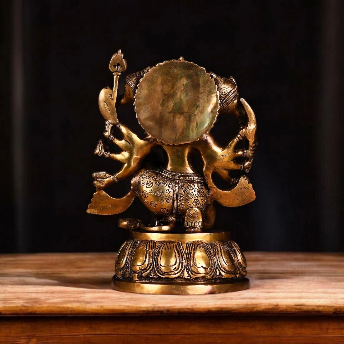 Hanuman Brass Statue, Hanuman Statue, Lord Hanuman, Brass Hanuman Ji Idol, Hanuman Statue Brass, 13"inch Hanuman Statue Brass God Idol - Image 4